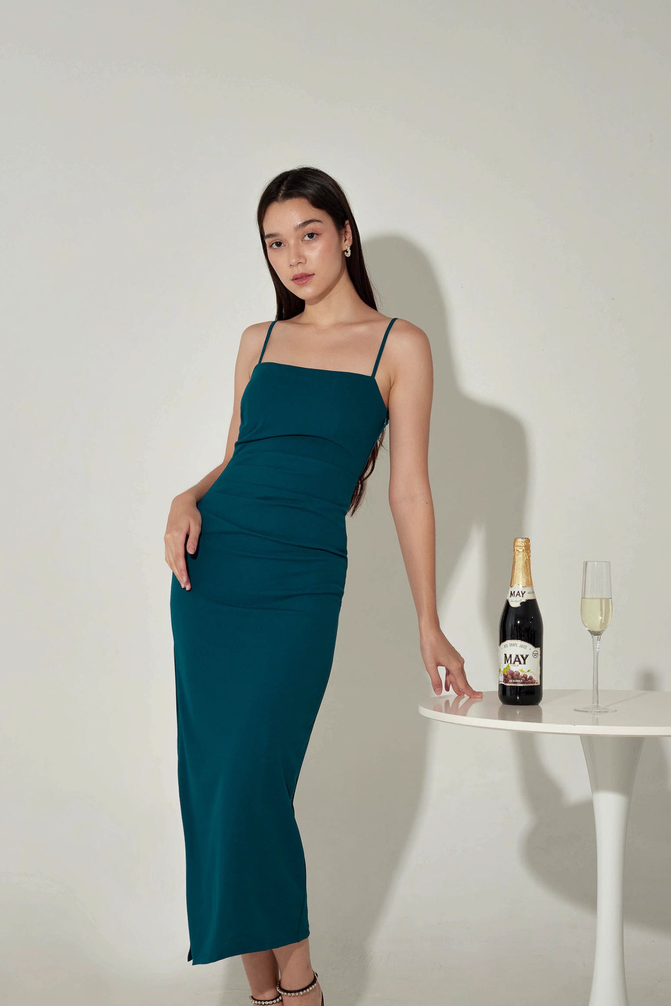 Demi Padded Midi (Teal)