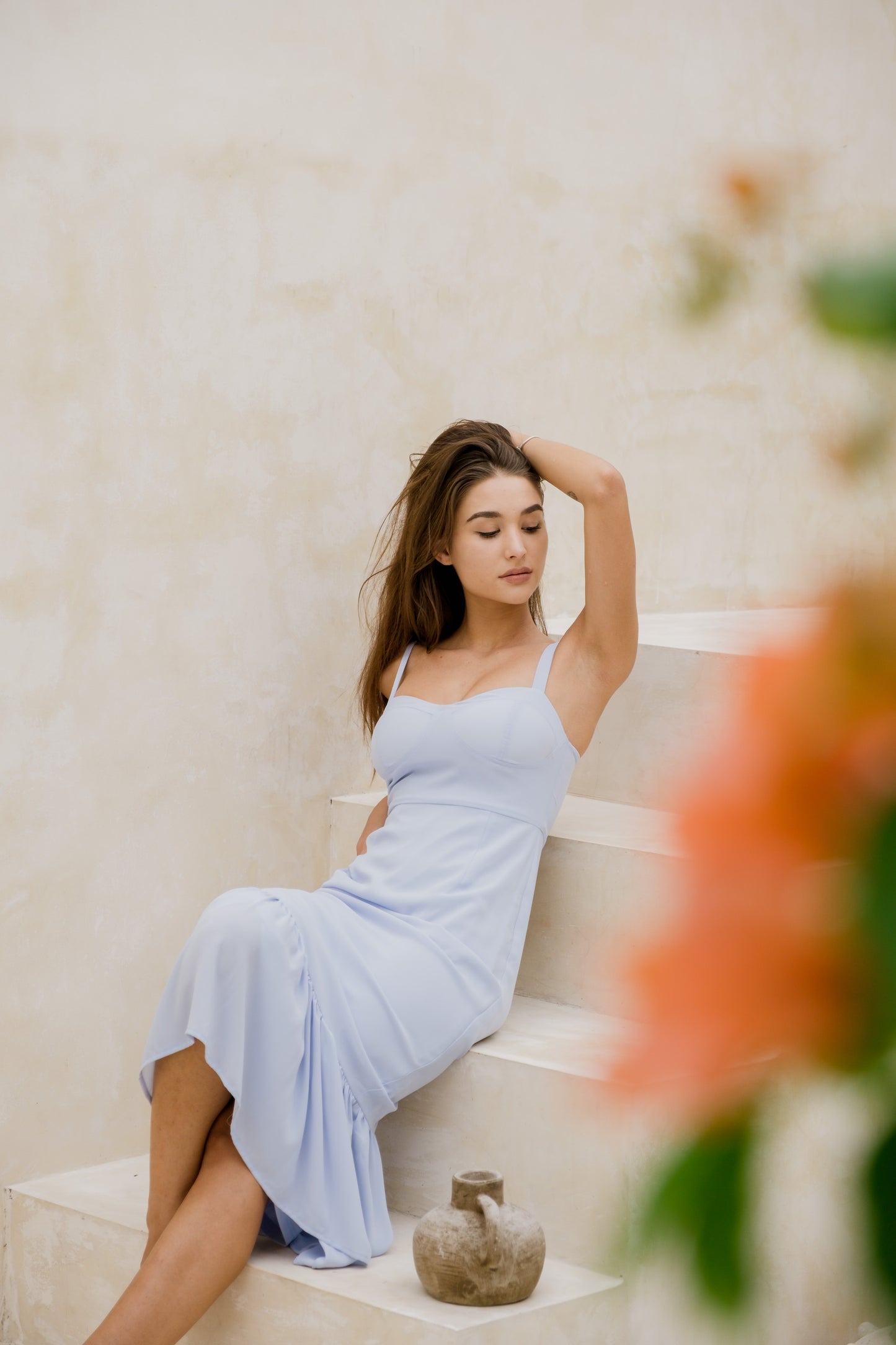 Kimmi Padded Midi (Baby Blue)