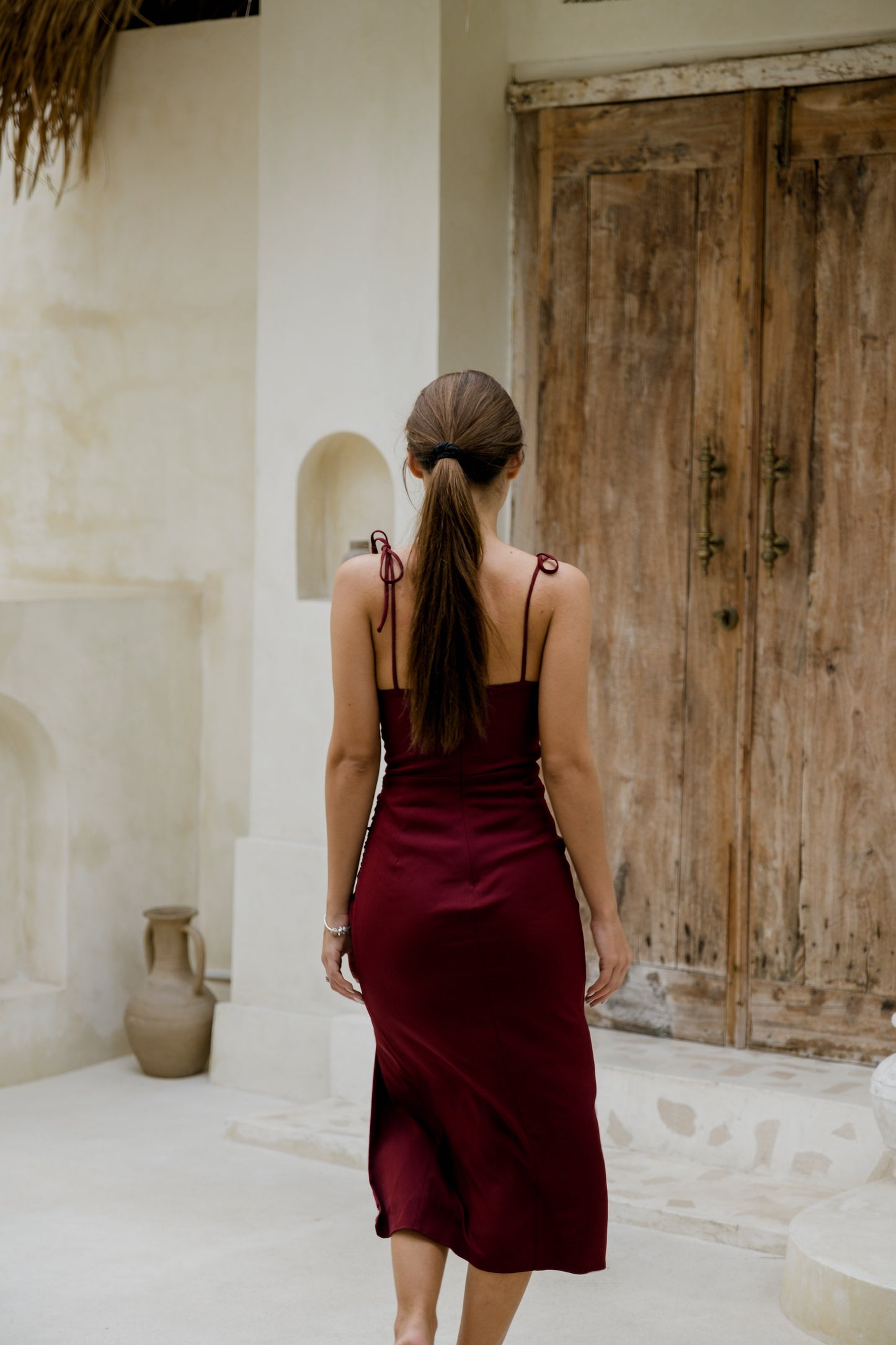 Bailey Padded Midi (Wine)