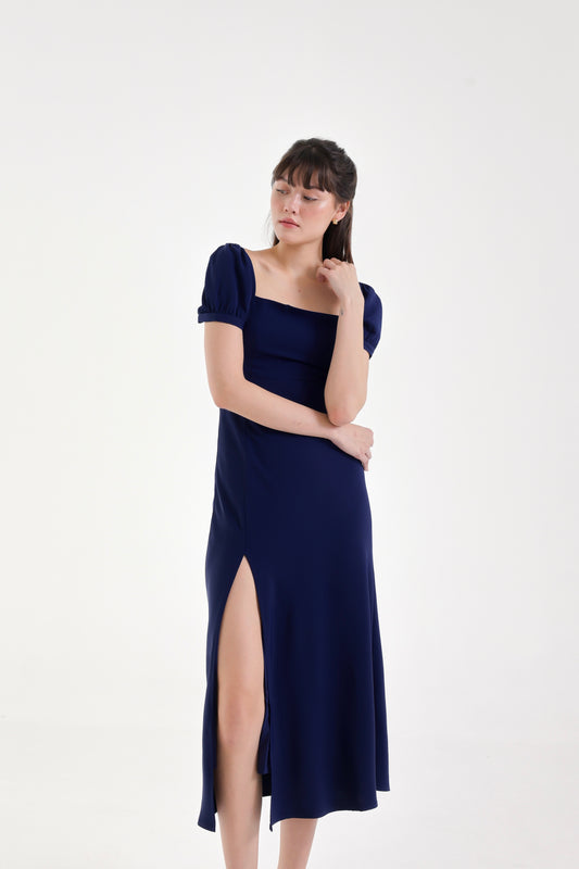Clare Slit Midi (Midnight)